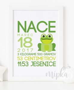 Slika - rojstni podatki Žaba