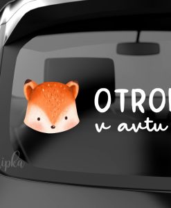 Nalepka Otrok v avtu Lisička - slika 2