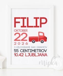 Slika - rojstni podatki Pickup Poltovornjak