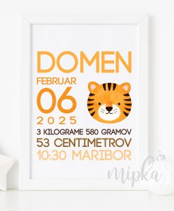 Slika - rojstni podatki Tiger