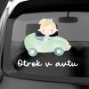 Nalepka Otrok v avtu - Avto - Punčka
